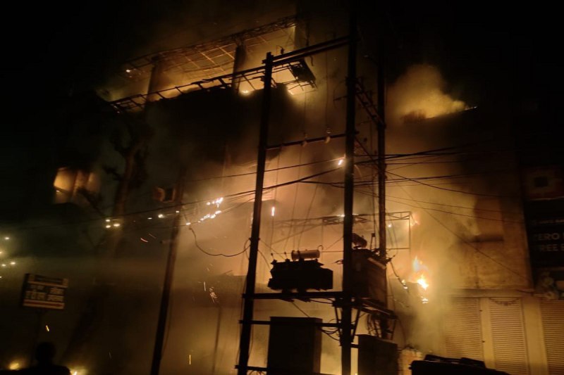 fire in katni