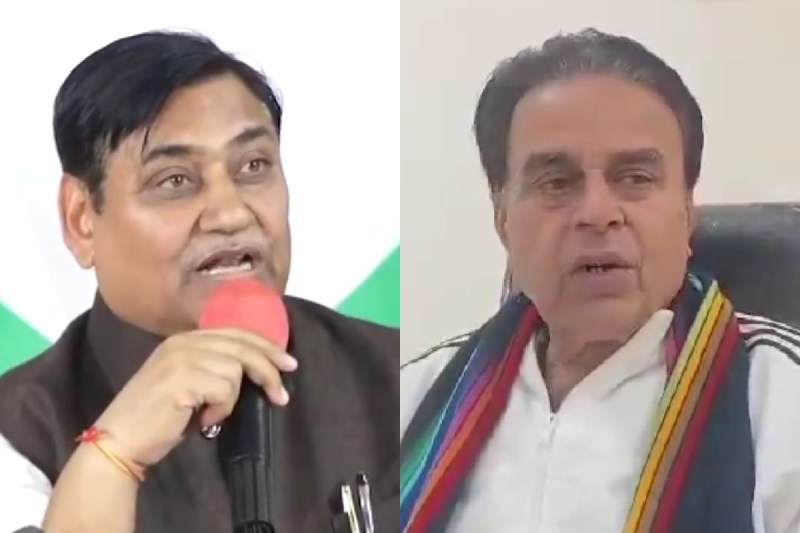 Minister Jogaram Patel and Govind Singh Dotasara