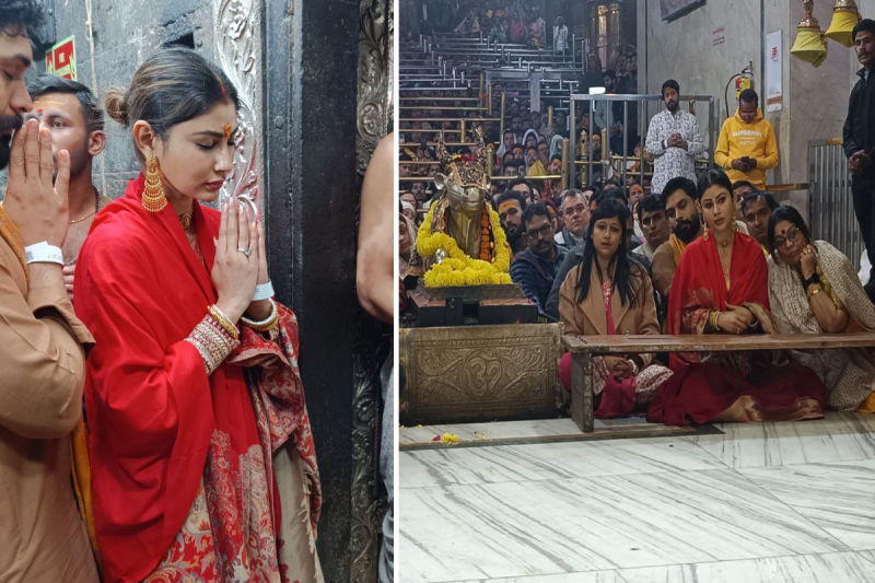 Mouni Roy in Mahakal Temple Ujjain