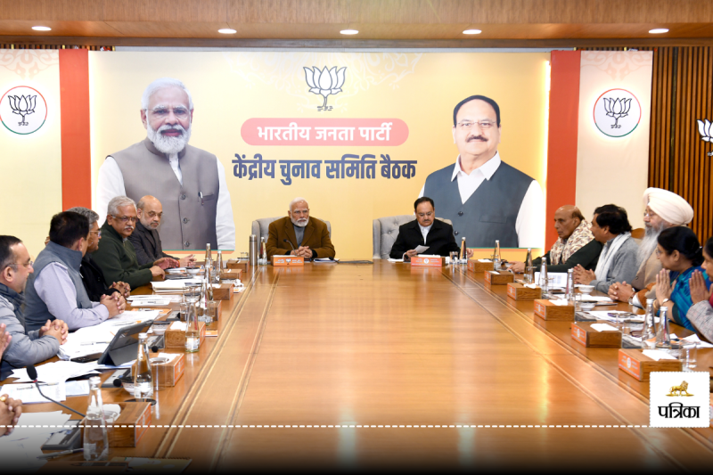 PM Modi and JP Nadda chairs the BJP CEC meeting