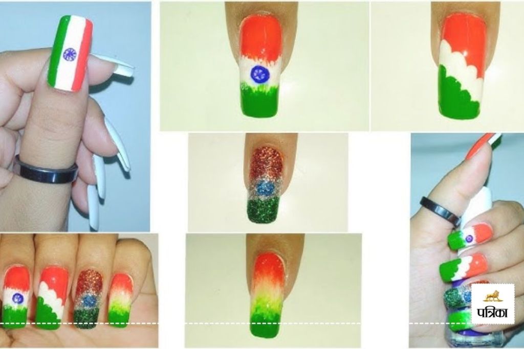 Show your tricolor pride with these simple Republic Day nails