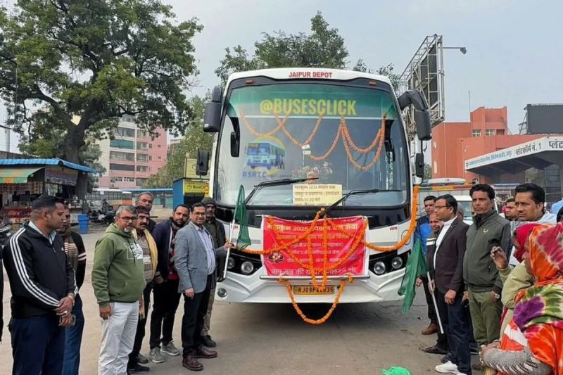 Roadways bus service from Jaipur to Prayagraj Maha Kumbh