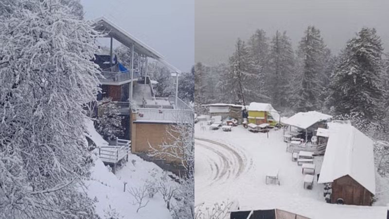 There is snowfall and rain in many areas of Uttarakhand today