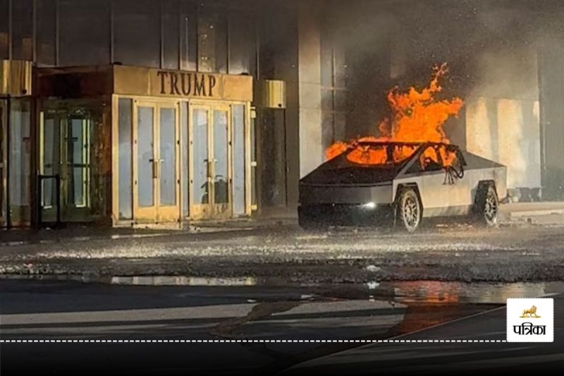 Tesla Cyber Truck Blast outside Trump Tower in Las Vegas USA Elon Musk link with Truck attack