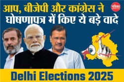 Delhi Elections: AAP, BJP और कांग्रेस का एक दूसरे से कितना अलग है घोषणा पत्र,
दावों में है कितना दम? - image