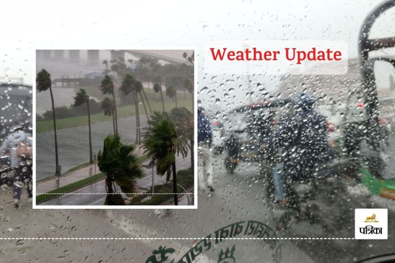 Weather Update Meteorological Department issued Yellow Alert 60 Minutes Rajasthan 15 Districts Rain Thunderstorm