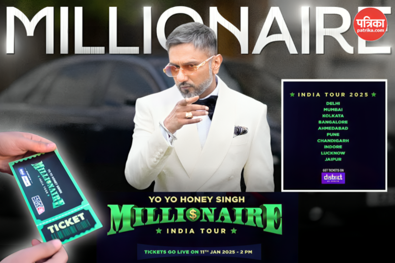 Yo Yo Honey Singh Millionaire India Tour