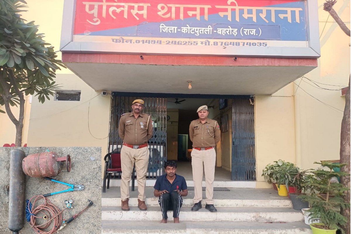 मौके पर एटीएम काटते हुए आरोपी को किया गिरफ्तार, पुलिस की सतर्कता से एटीएम लूट का प्रयास विफल