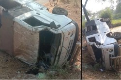 CG Road Accident: स्कूल वाहन पलटा, एक बच्चे की मौत, 4 घायल - image