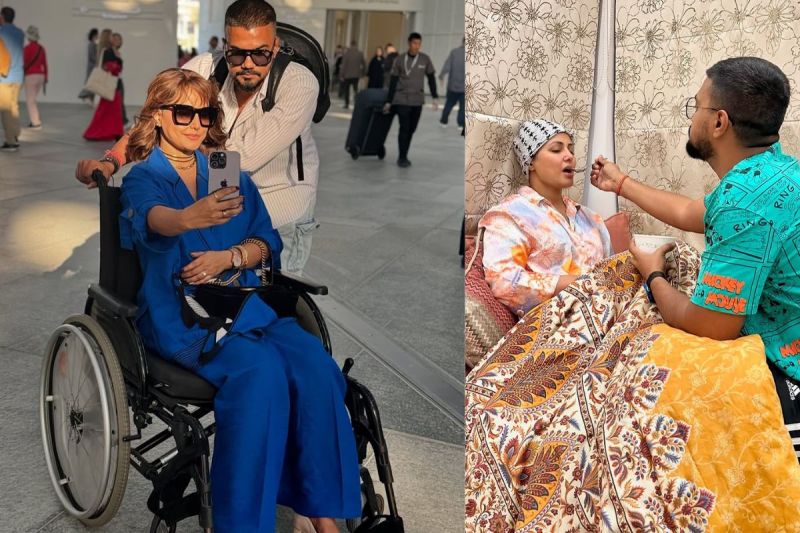 Hina Khan shares cancer battle journey reveals boyfriend Rocky support in video