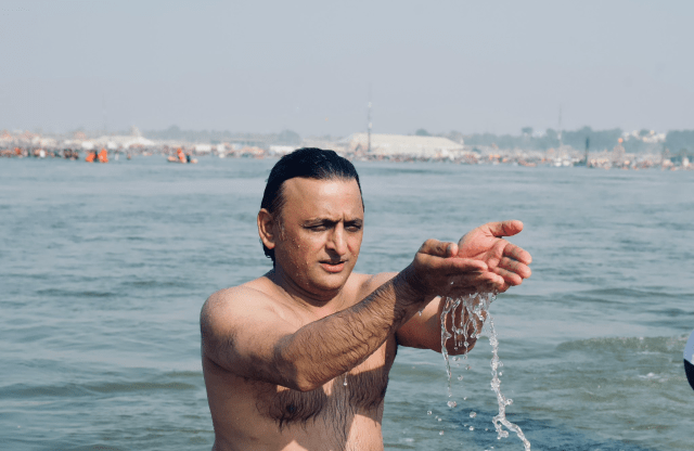 Akhilesh Yadav in Mahakumbh