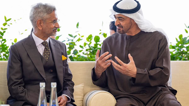 External Affairs Minister Dr. S. Jaishankar met Crown Prince Khalid bin Mohammed bin Zayed Al Nahyan of Abu Dhabi.