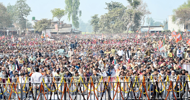 CM Yogi in Milkipur