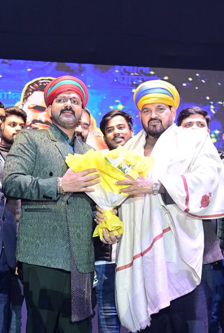 Brijbhushan Sharan Singh with Pawan Singh