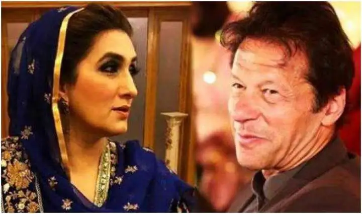 Imran Khan with his third and current wife Bushra Bibi