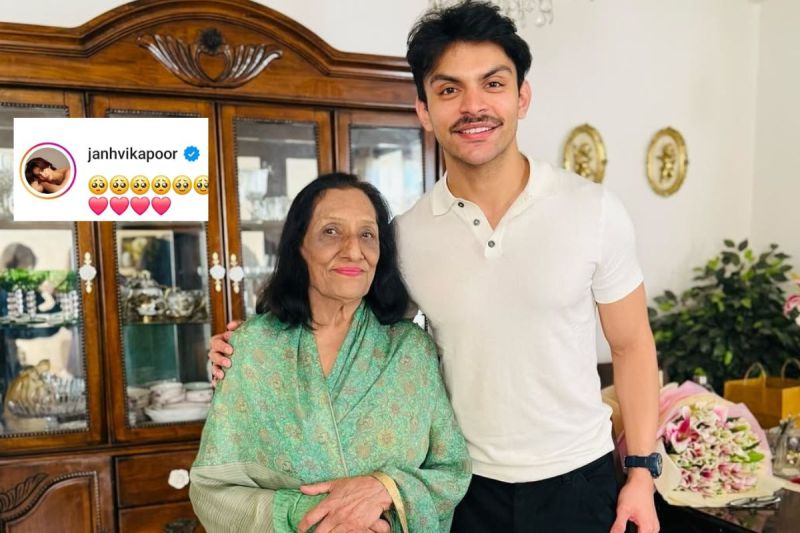 Sky force star Veer Pahariya meets Squadron Leader Ajjamada Boppayya Devayya wife Janhvi Kapoor Get Emotional