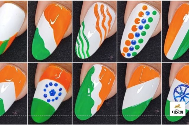 Simple yet stunning nails for Republic Day celebrations