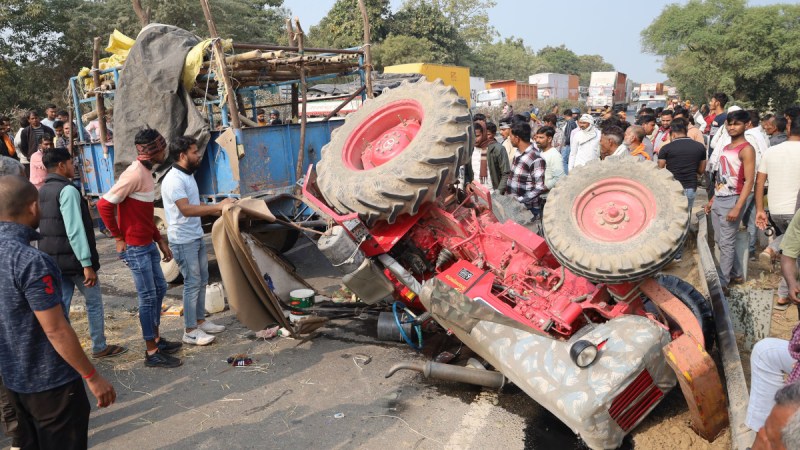 tractor-trolley accident in dholpur