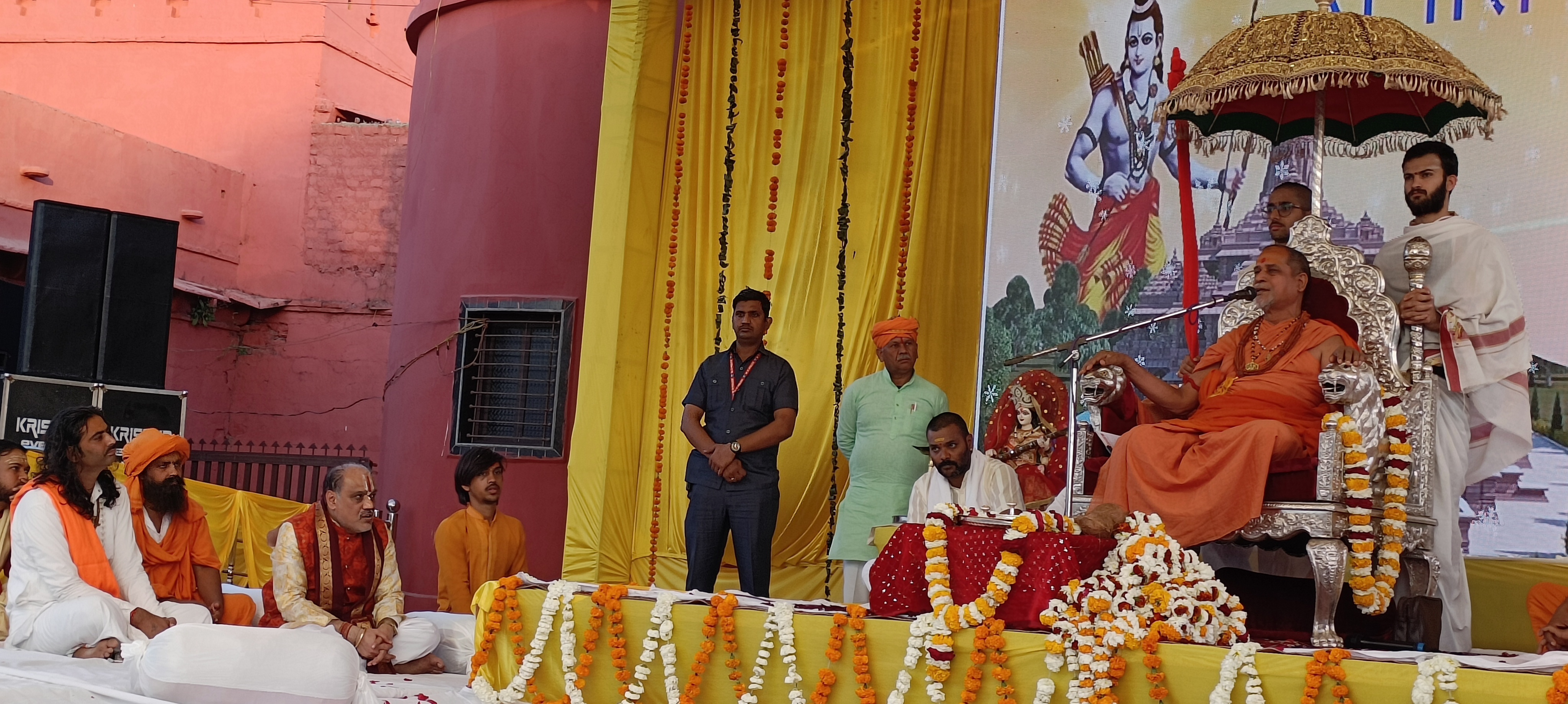 Procession and religious meeting organized, thousands of devotees participated