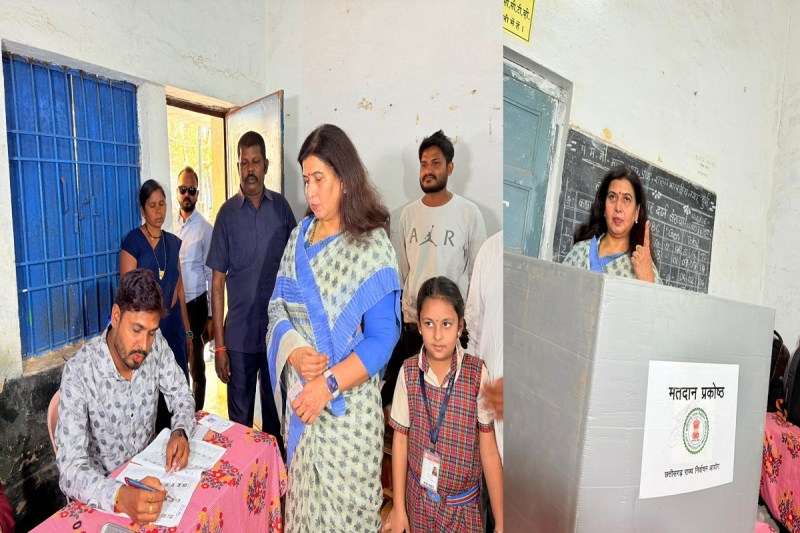 CG Election 2025: BJP की राष्ट्रीय उपाध्यक्ष सरोज पांडे ने डाला वोट, 10 निगमों में भाजपा का परचम लहराने का किया दावा