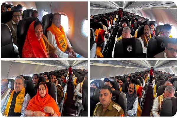 CM साय ने मंत्रिमंडल संग महाकुंभ में लगाई डुबकी, मां गंगा की पूजा-अर्चना कर प्रदेश की मांगी खुशहाली, देखें Photos 
