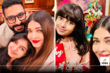 Abhishek Bachchan, Aishwarya Rai with their Daughter Aradhya