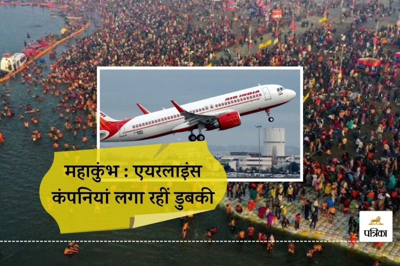 Maha Kumbh Airlines Companies Great Time Jaipur to Prayagraj Varanasi Ayodhya Fares are 5 Times more Expensive