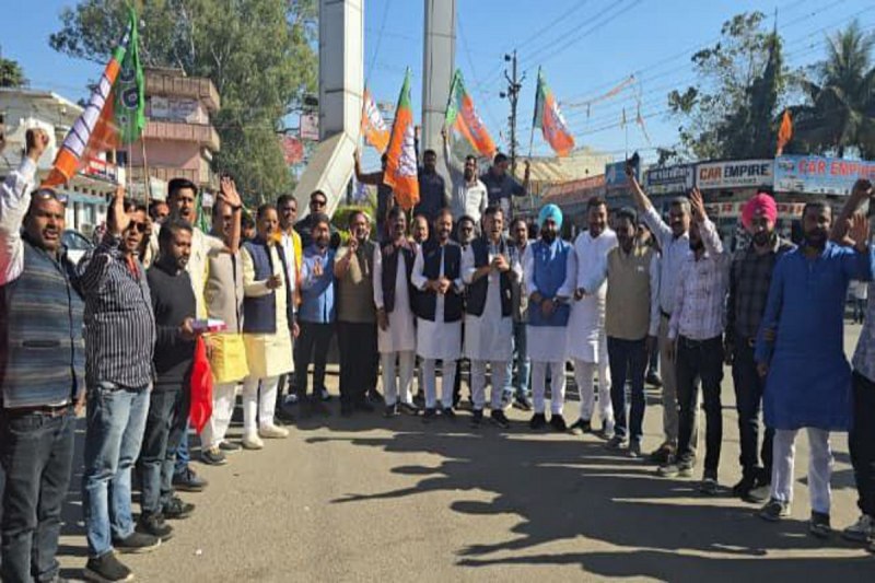 Delhi election: दिल्ली में मिली जीत, अंबिकापुर में मना जश्न, बांटी मिठाइयां और की आतिशबाजी