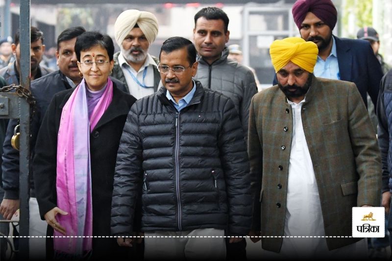 Bhagwant Mann and Arvind Kejriwal