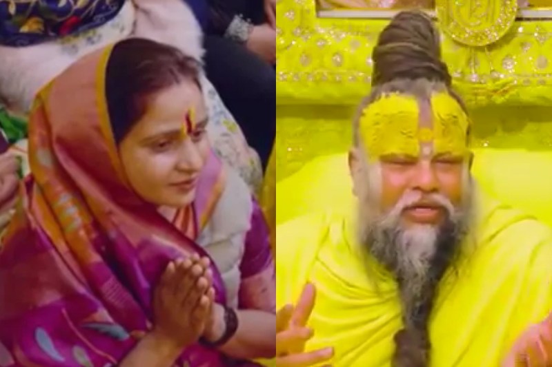 Bharatpur MP Sanjana Jatav and Premanand Maharaj