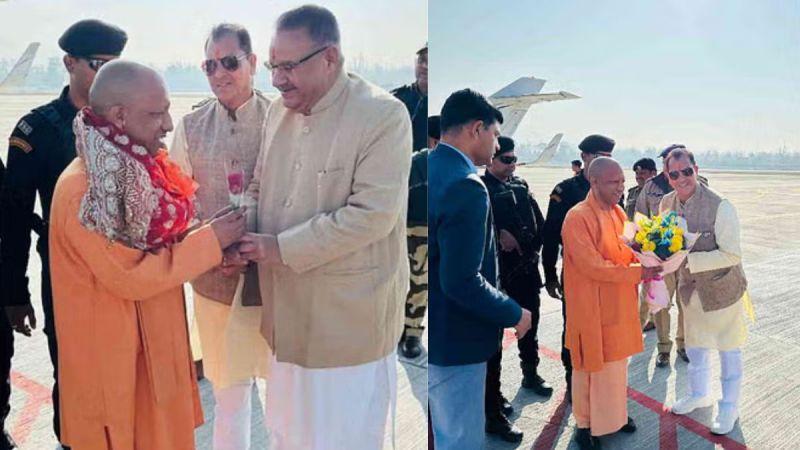 CM Yogi Adityanath has reached his native village in Uttarakhand to attend his niece's wedding