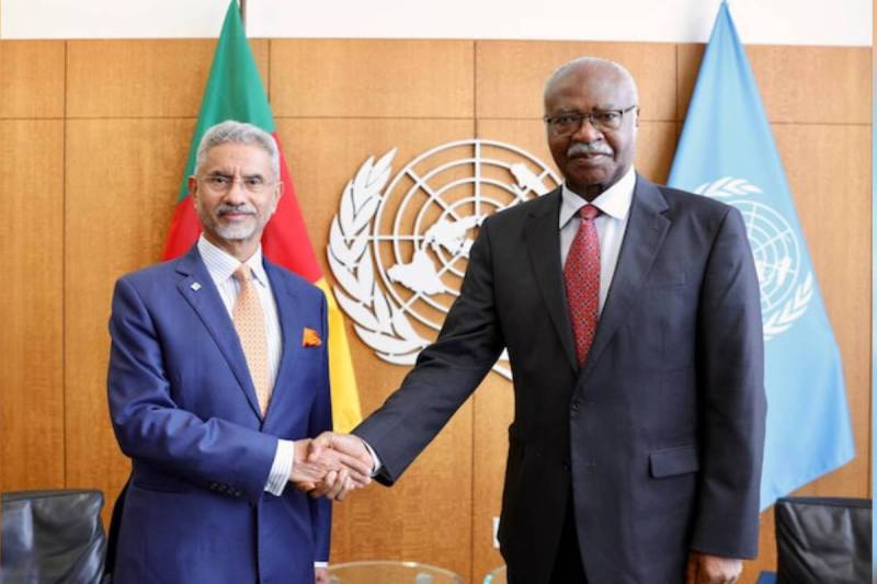 EAM Jaishankar and UNGA Philemon Yang.