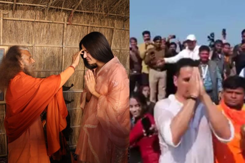 Katrina Kaif पहुंची महाकुंभ, Akshay Kumar ने लगाई संगम में डुबकी
