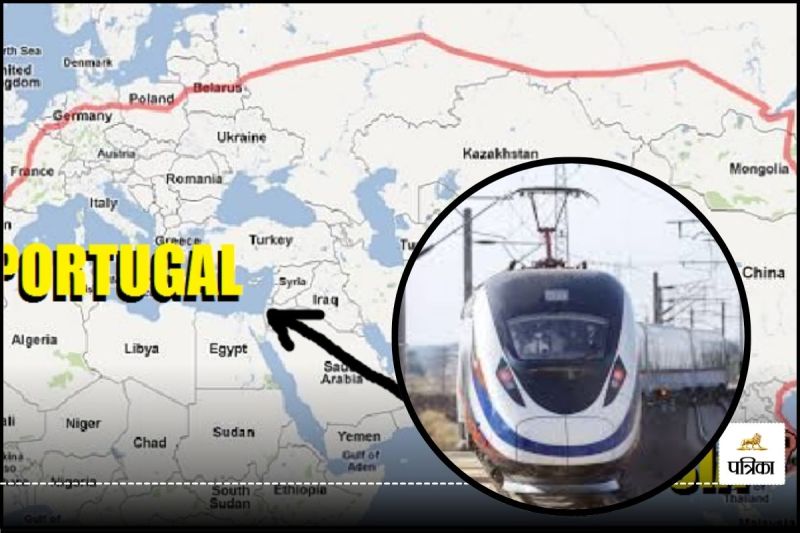 World longest Train Route starting From portugal to Singapore via China