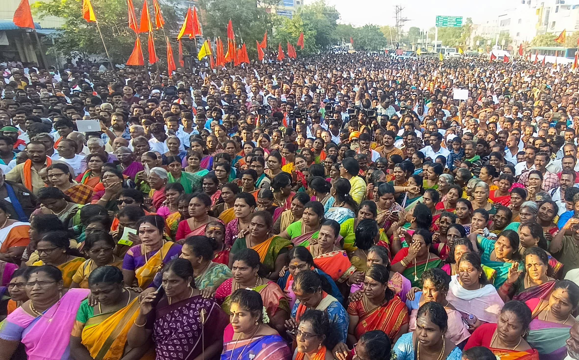 Madurai : अनुमति के बाद हिन्दू मुन्ननी का तिरुपरनकुंड्रम में विशाल प्रदर्शन - image