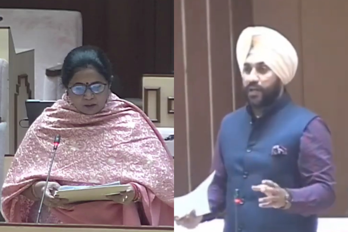 Manju Baghmar and BJP MLA Gurveer Singh