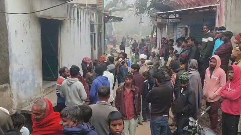 Old lady burnt alive