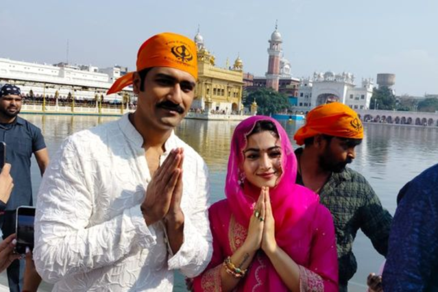 Rashmika-Vicky Reach Golden Temple