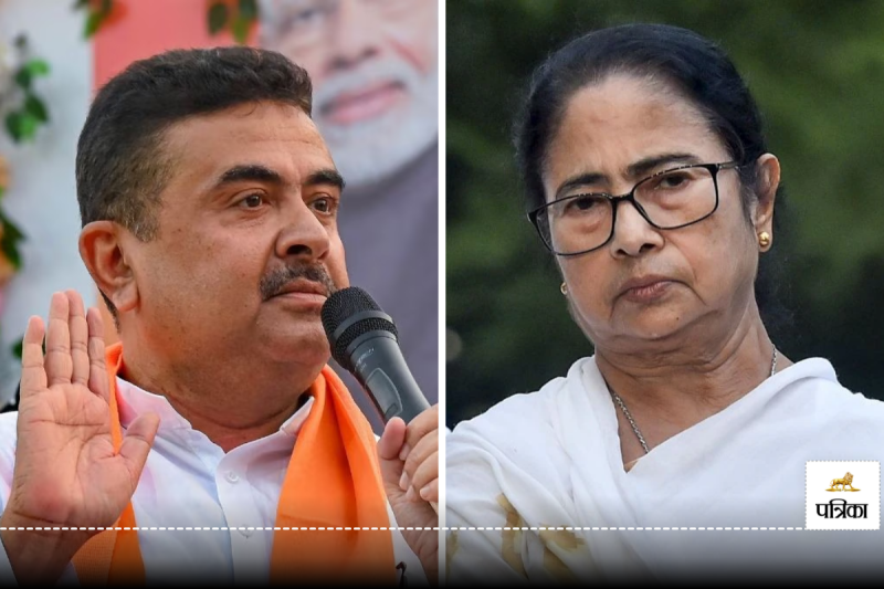 Suvendu Adhikari And Mamata Banerjee