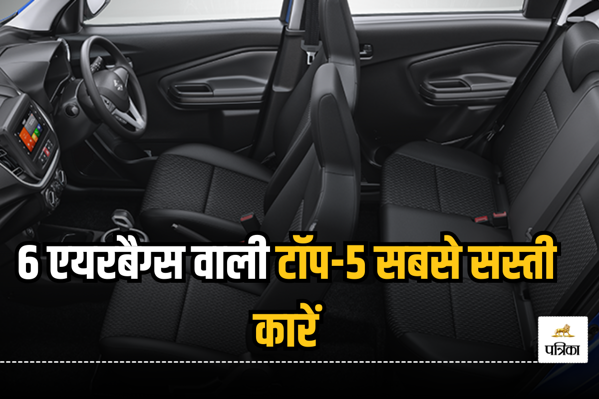 भारत में 6 Airbags वाली सबसे सस्ती 5 कारें, आपको कौन सी है पसंद?