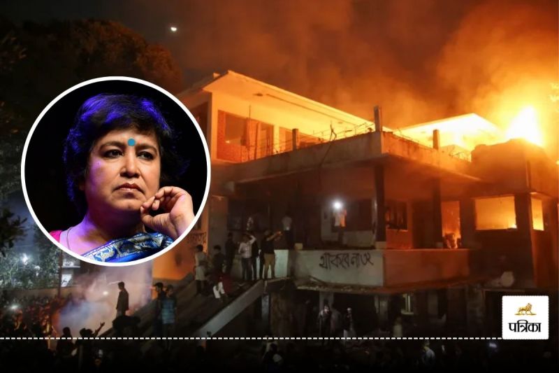 taslima nasrin accused muhammad Yunus govt of burning Sheikh Mujibur Rahman House in Bangladesh