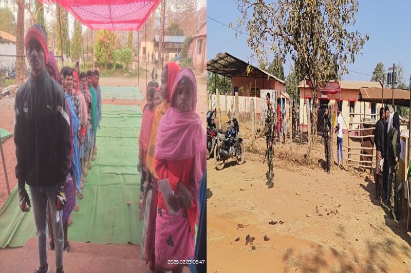 CG Panchayat Election 2025: अबूझमाड़ के घोर नक्सल प्रभावित इलाके में मतदाताओं की लगी भीड़, विकास के मुद्दे को लेकर वोट डालने आए ग्रामीण