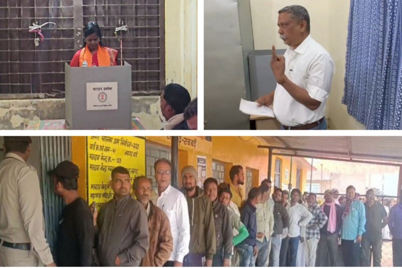 CG election 2025 Live: भाजपा-कांग्रेस के मेयर प्रत्याशियों ने किया मतदान, कहा- शहर का विकास हमारी प्राथमिकता