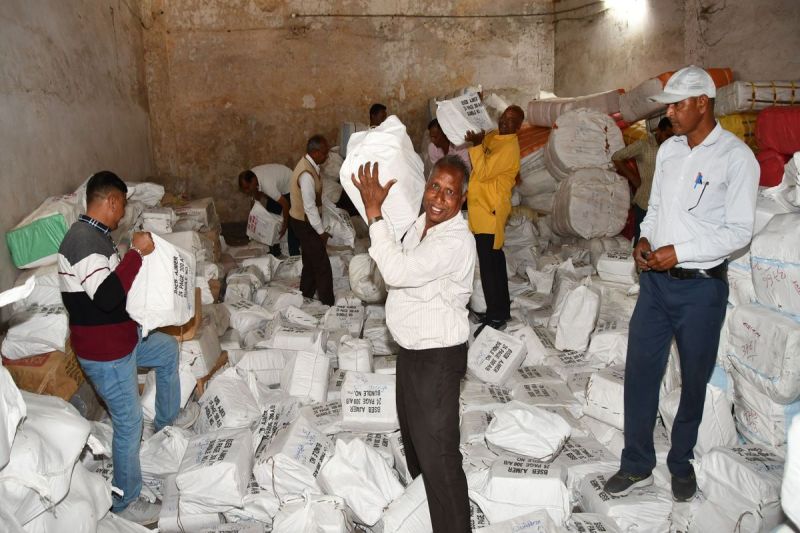 Searched for copies in the transport company... when found, had to carry them on the shoulders