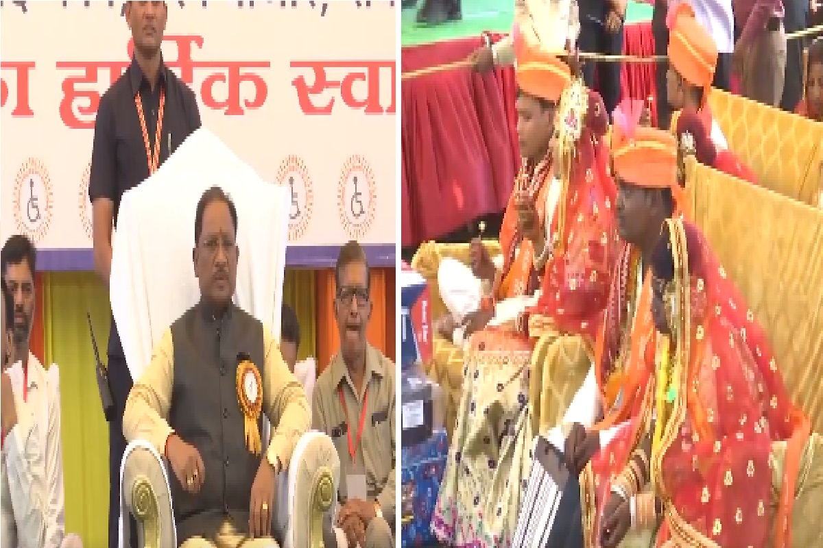 CG News: विकलांग सामूहिक विवाह में शामिल हुए CM साय, 31 जोड़ों ने लिया सात फेरे, देखें Video..