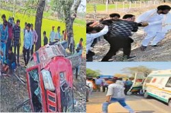 CG Accident News: प्रयागराज जा रहे 8 व्यक्ति गंभीर रूप से घायल, स्कूटी सवार को
बचाते पलटी कार.. - image