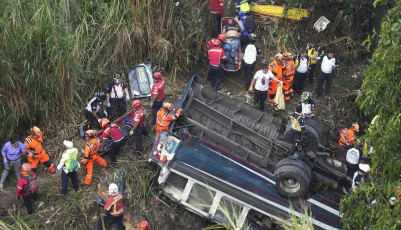 Bus crash in Guatemala