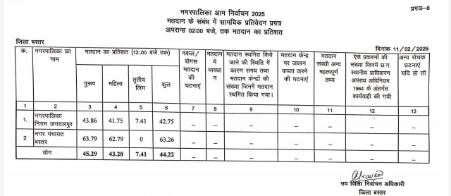 CG Nikay chunav Voting