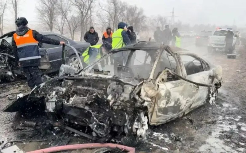 Road accident in Kazakhstan