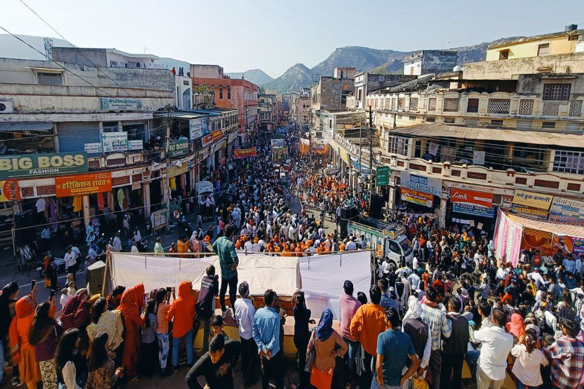 संत रविदास की जयंती पर होप सर्कस से गुजरी शोभायात्रा, देखें वीडियो